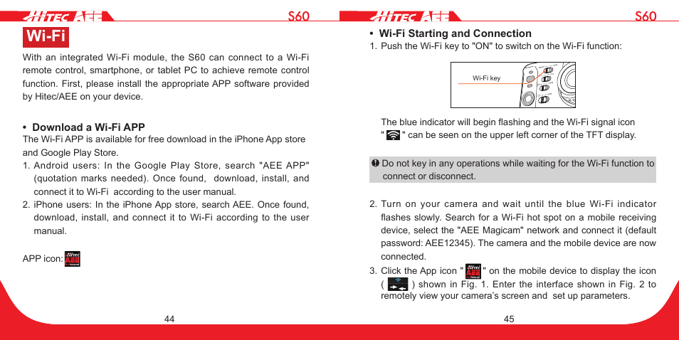 Wi-fi | HITEC S60 User Manual | Page 23 / 39