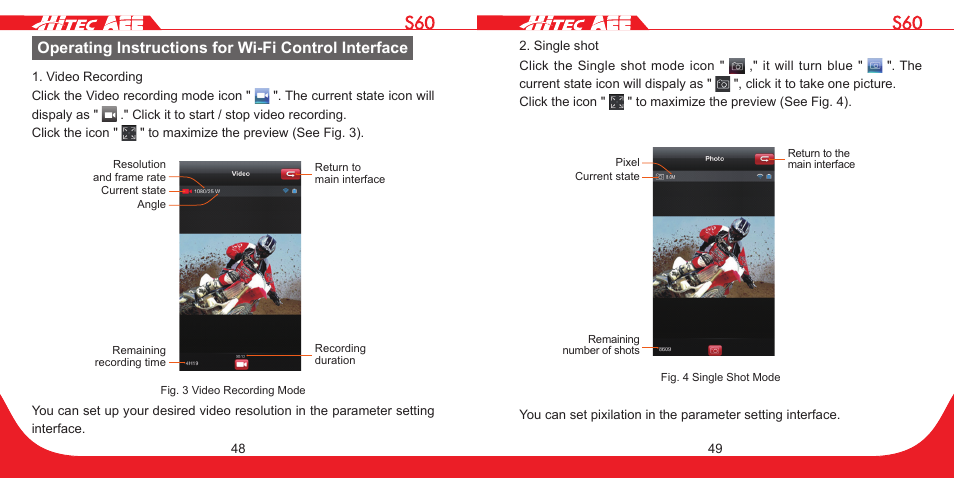 Operating instructions for wi-fi control interface | HITEC S60 User Manual | Page 25 / 39