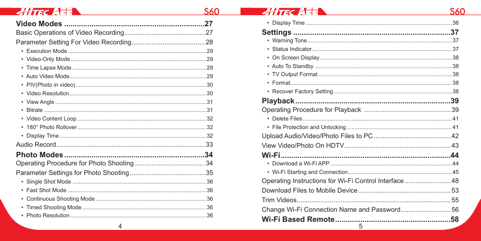 HITEC S60 User Manual | Page 3 / 39