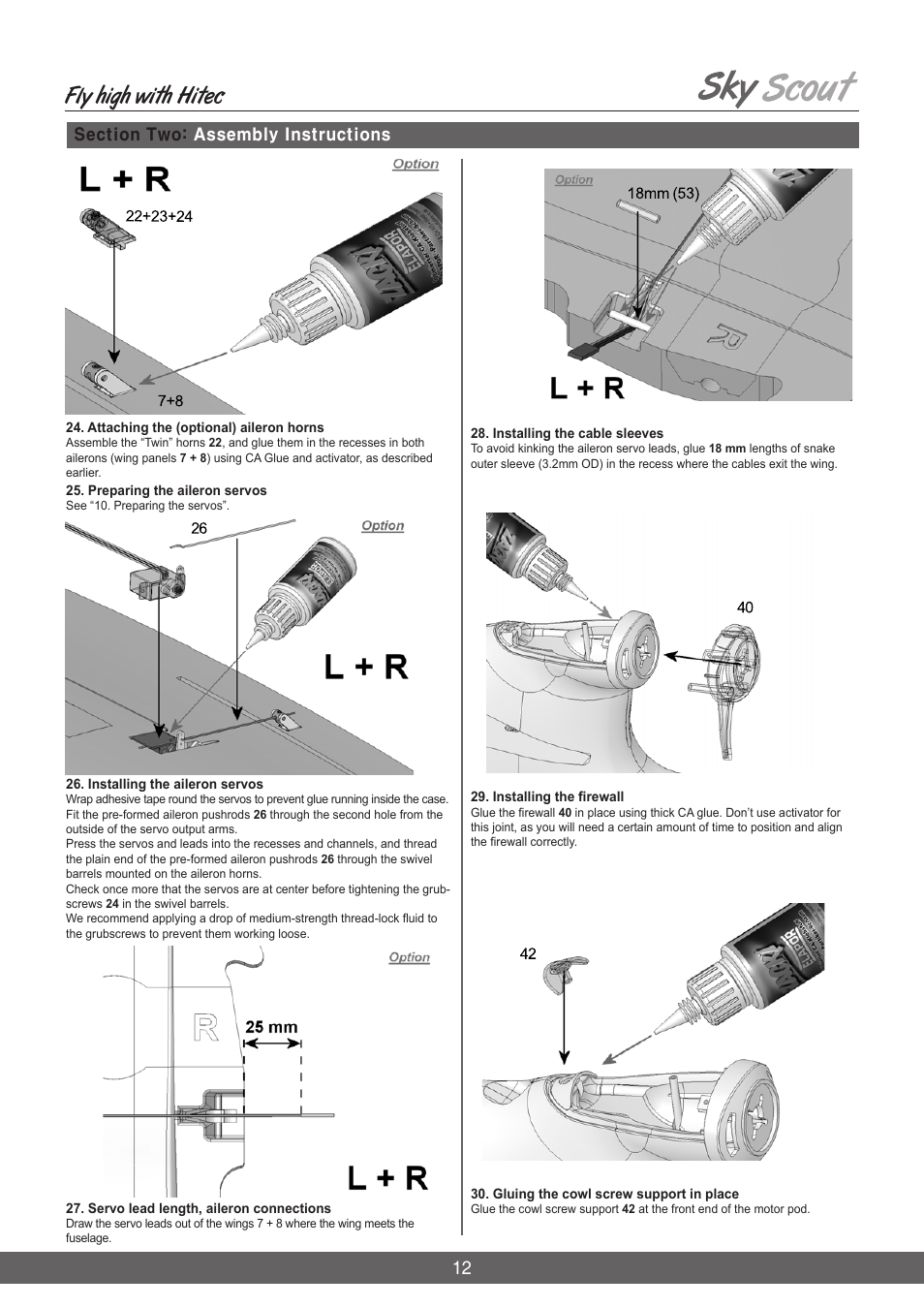 Fly high with hitec | HITEC Sky Scout (KIT) User Manual | Page 12 / 28