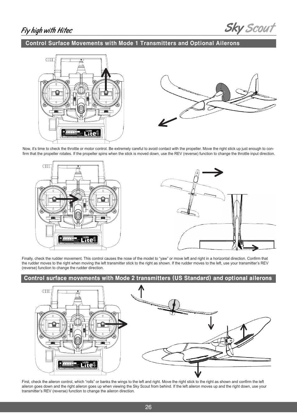 Fly high with hitec | HITEC Sky Scout (KIT) User Manual | Page 26 / 28