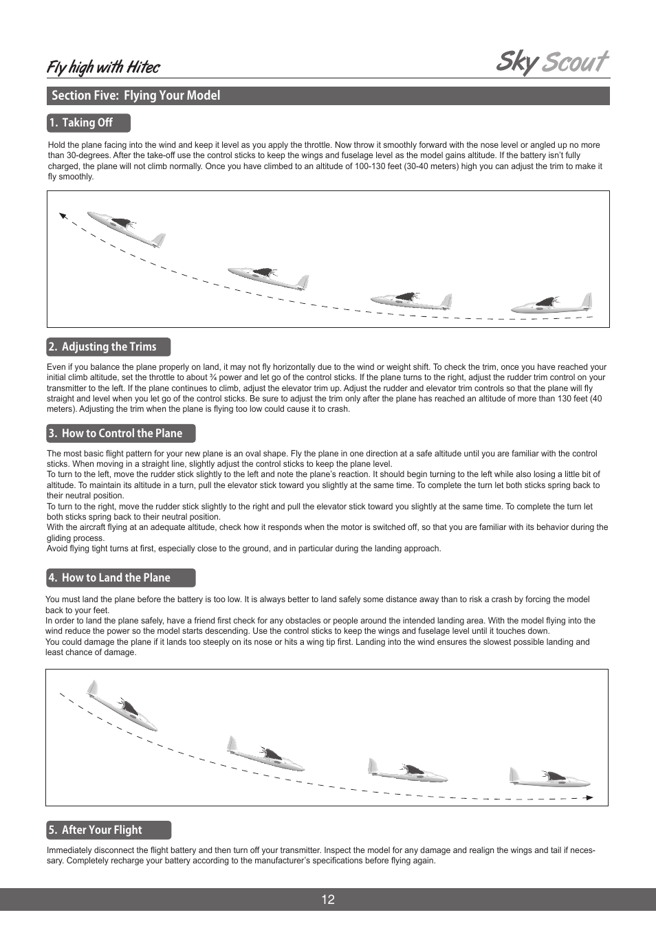 Fly high with hitec | HITEC Sky Scout (2GO) User Manual | Page 12 / 32