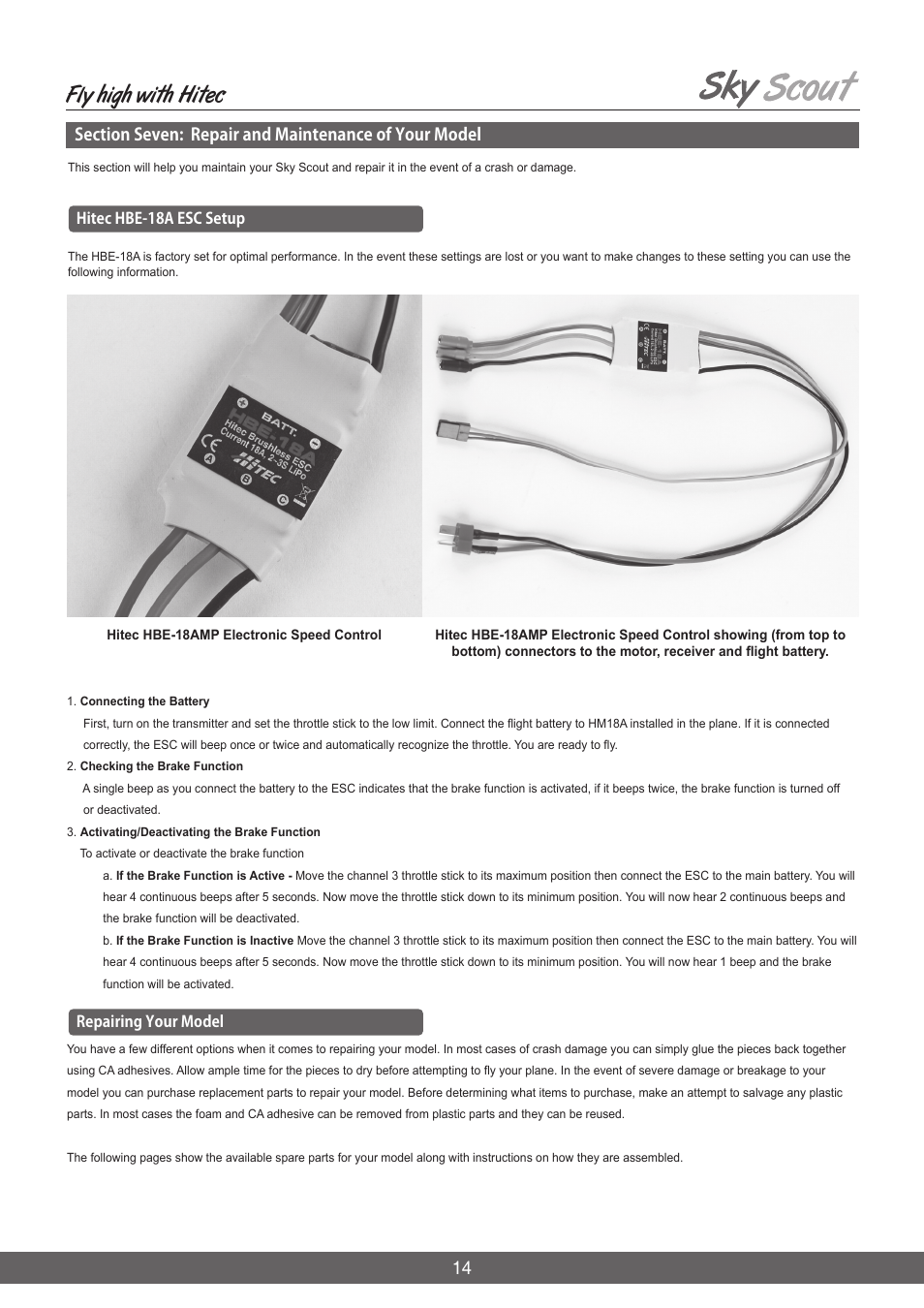 Fly high with hitec | HITEC Sky Scout (2GO) User Manual | Page 14 / 32