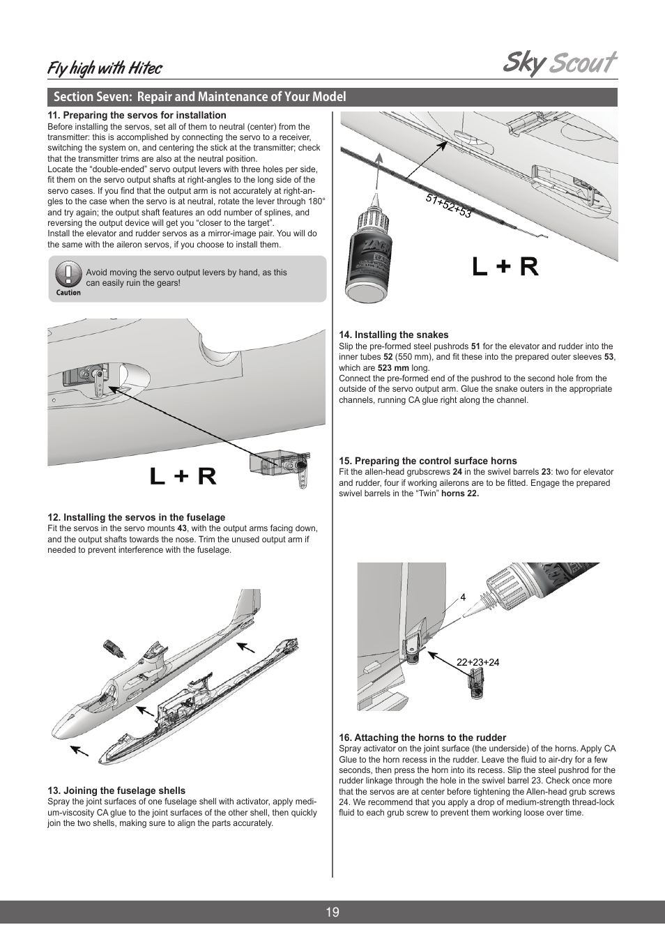 Fly high with hitec | HITEC Sky Scout (2GO) User Manual | Page 19 / 32