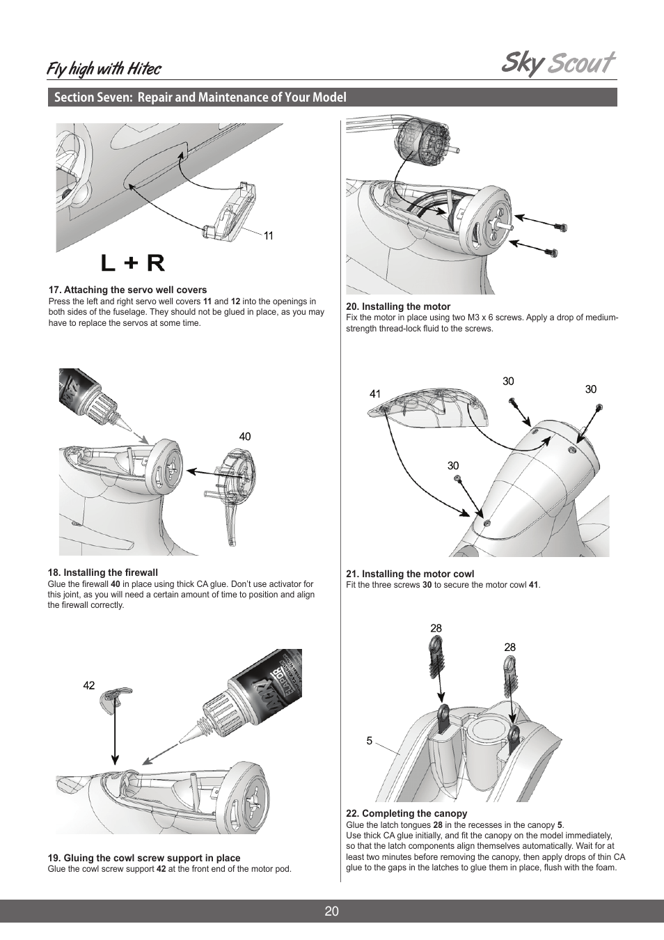 Fly high with hitec | HITEC Sky Scout (2GO) User Manual | Page 20 / 32