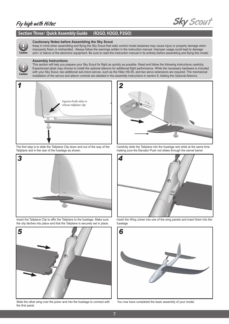 Fly high with hitec | HITEC Sky Scout (2GO) User Manual | Page 7 / 32