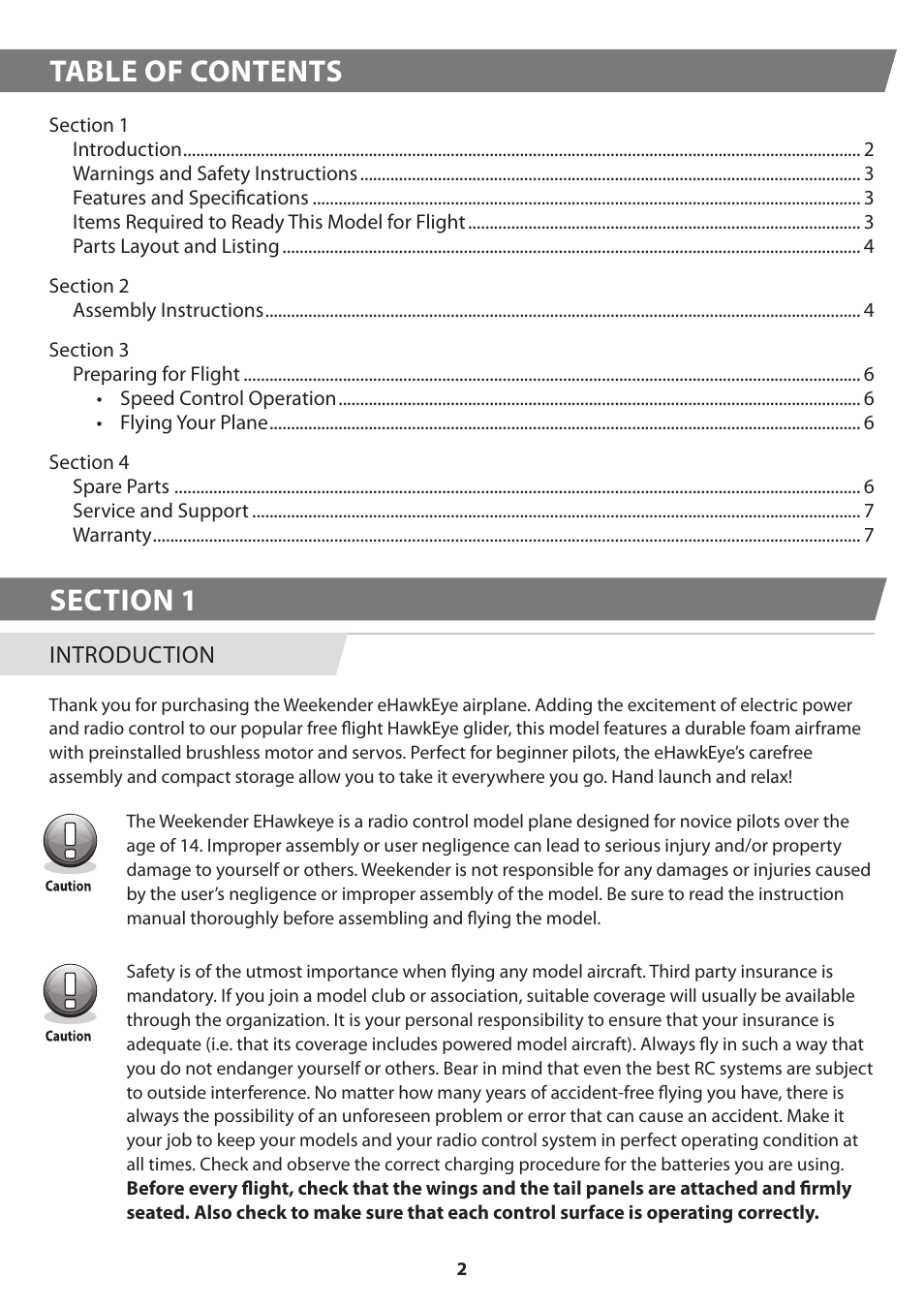 HITEC eHawkeye User Manual | Page 2 / 8