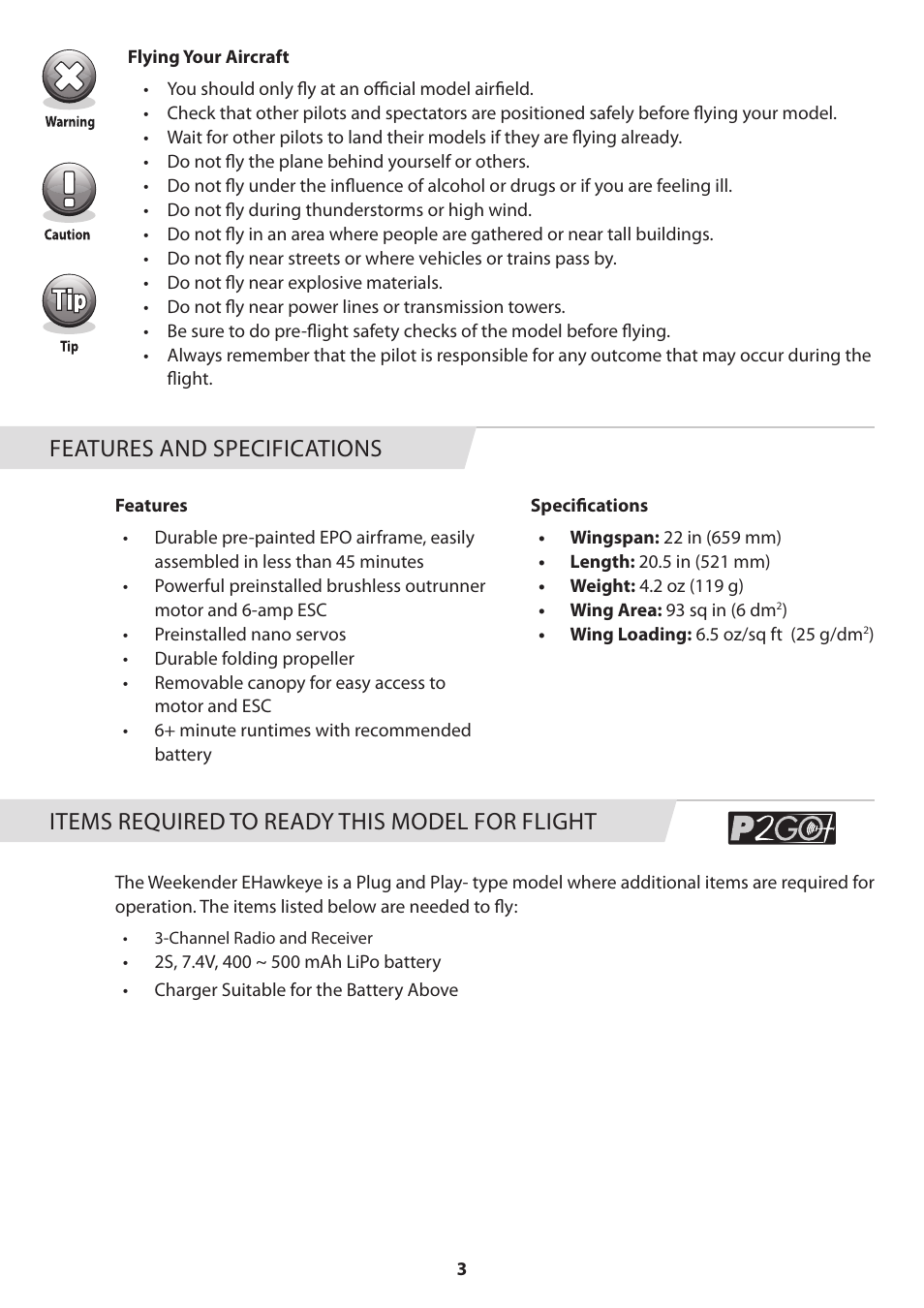 HITEC eHawkeye User Manual | Page 3 / 8