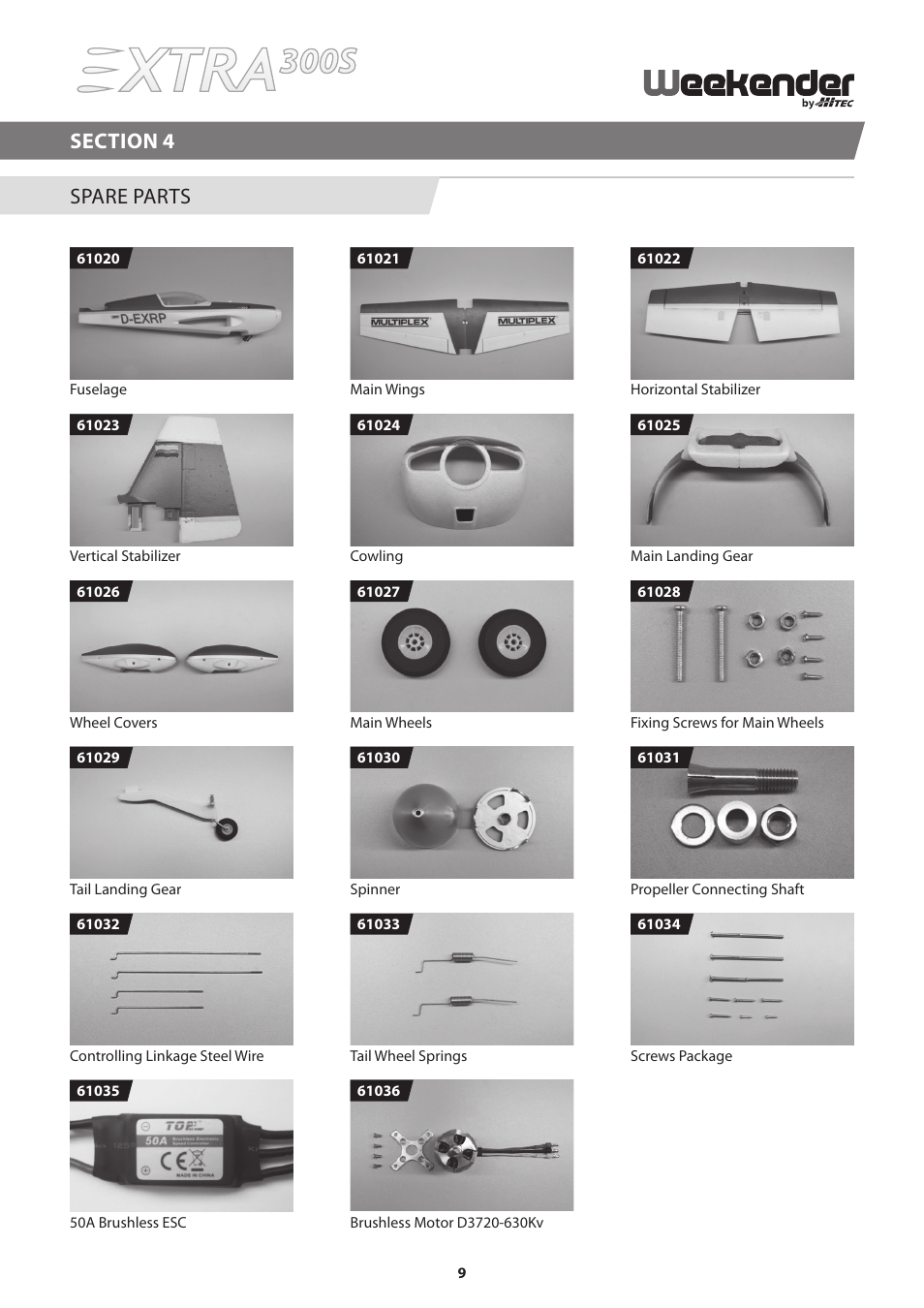 HITEC Extra 300S User Manual | Page 9 / 12