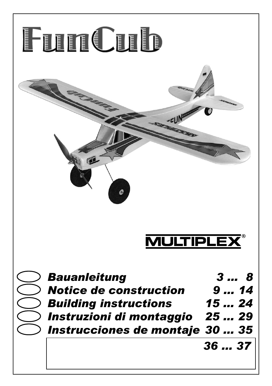 HITEC FunCub User Manual | 16 pages