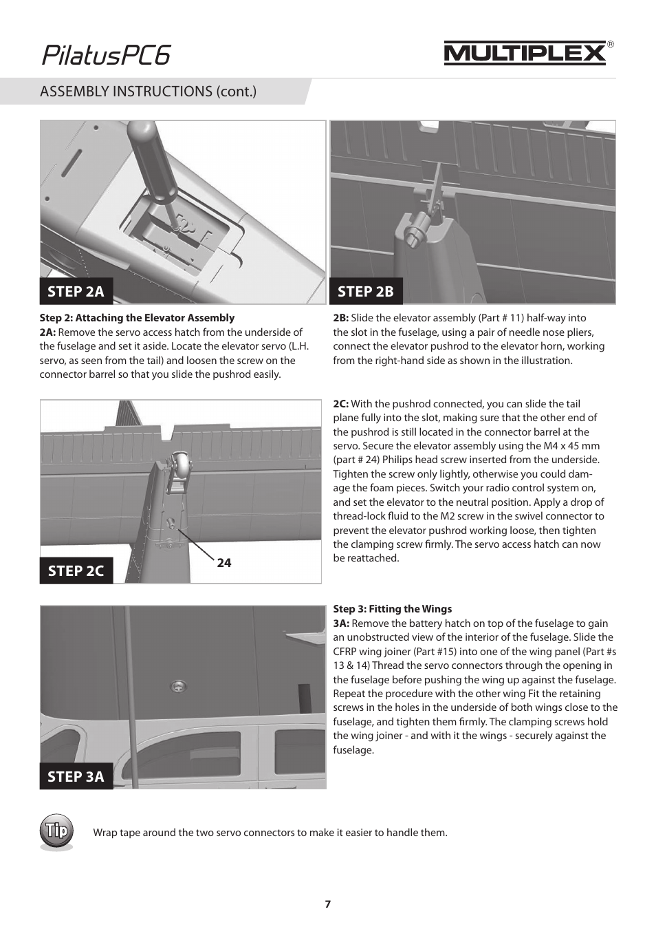 Pilatuspc6 | HITEC Pilatus PC-6 Turbo Porter User Manual | Page 7 / 12