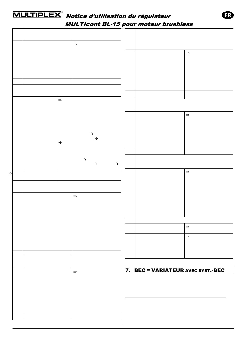 Variateur, Avec syst | HITEC Razzor User Manual | Page 28 / 56