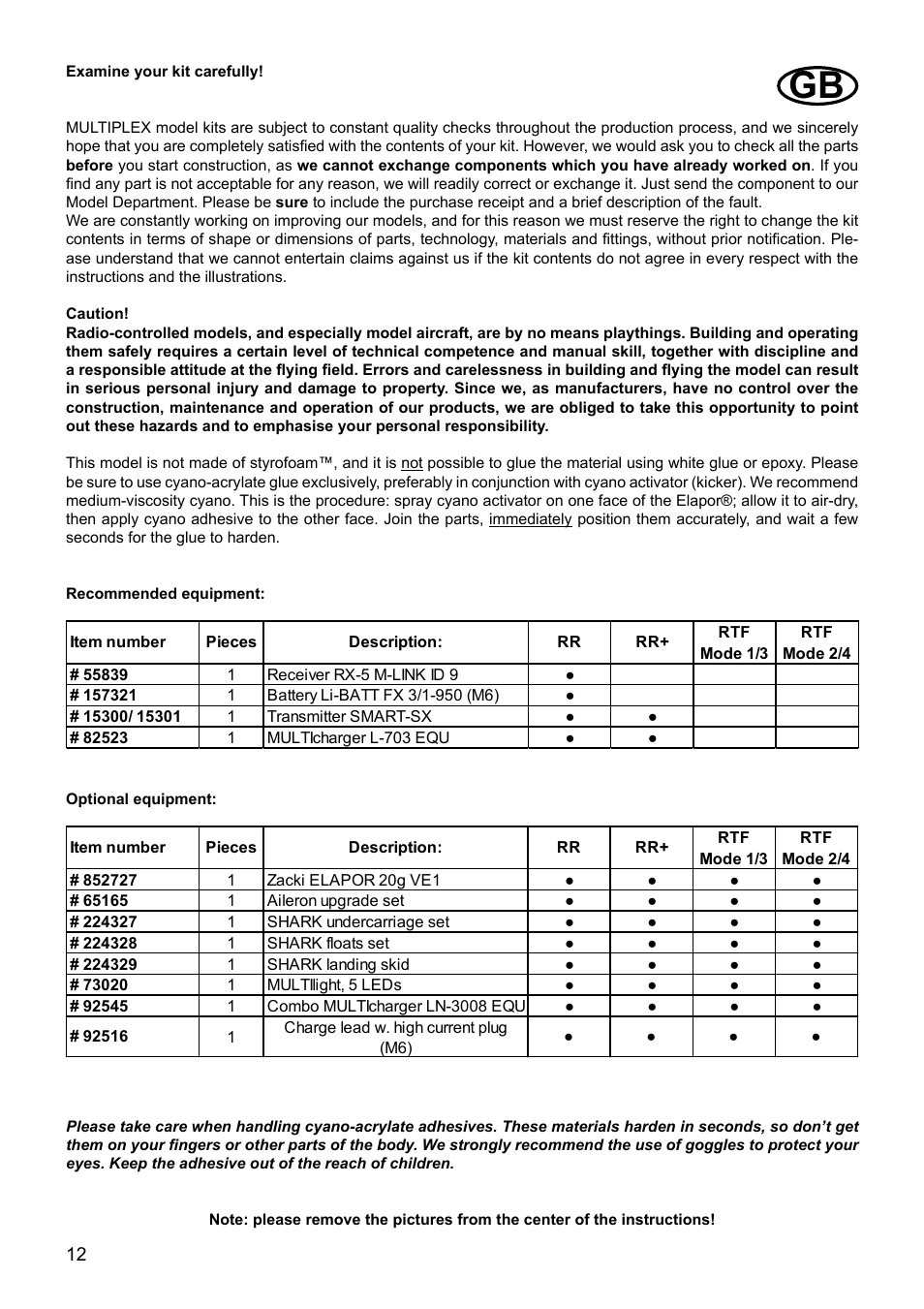 HITEC Shark User Manual | Page 12 / 48
