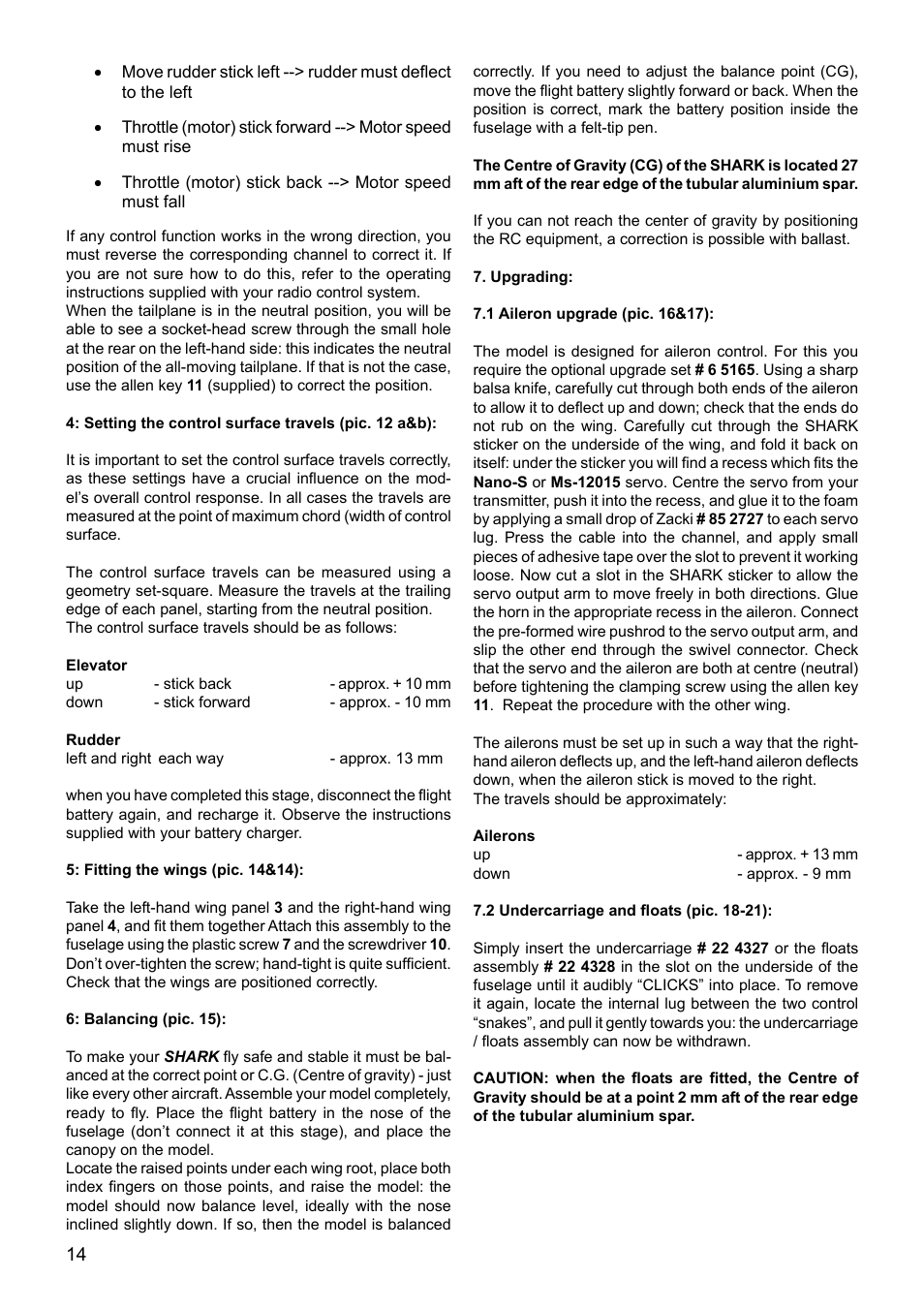 HITEC Shark User Manual | Page 14 / 48