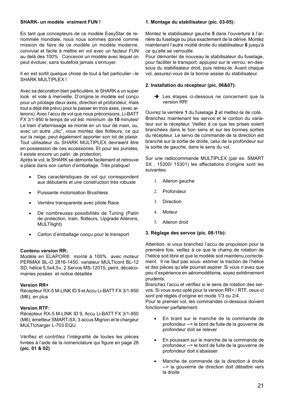 HITEC Shark User Manual | Page 21 / 48