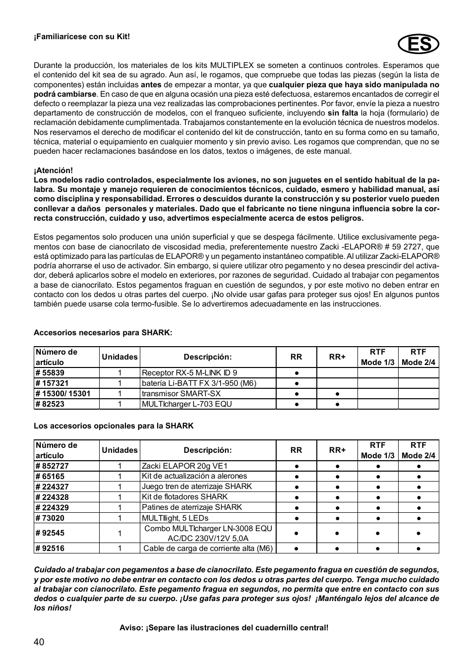 HITEC Shark User Manual | Page 40 / 48