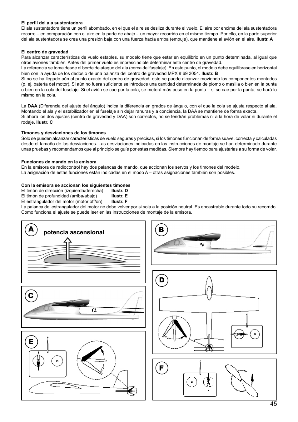 Ab c d | HITEC Shark User Manual | Page 45 / 48