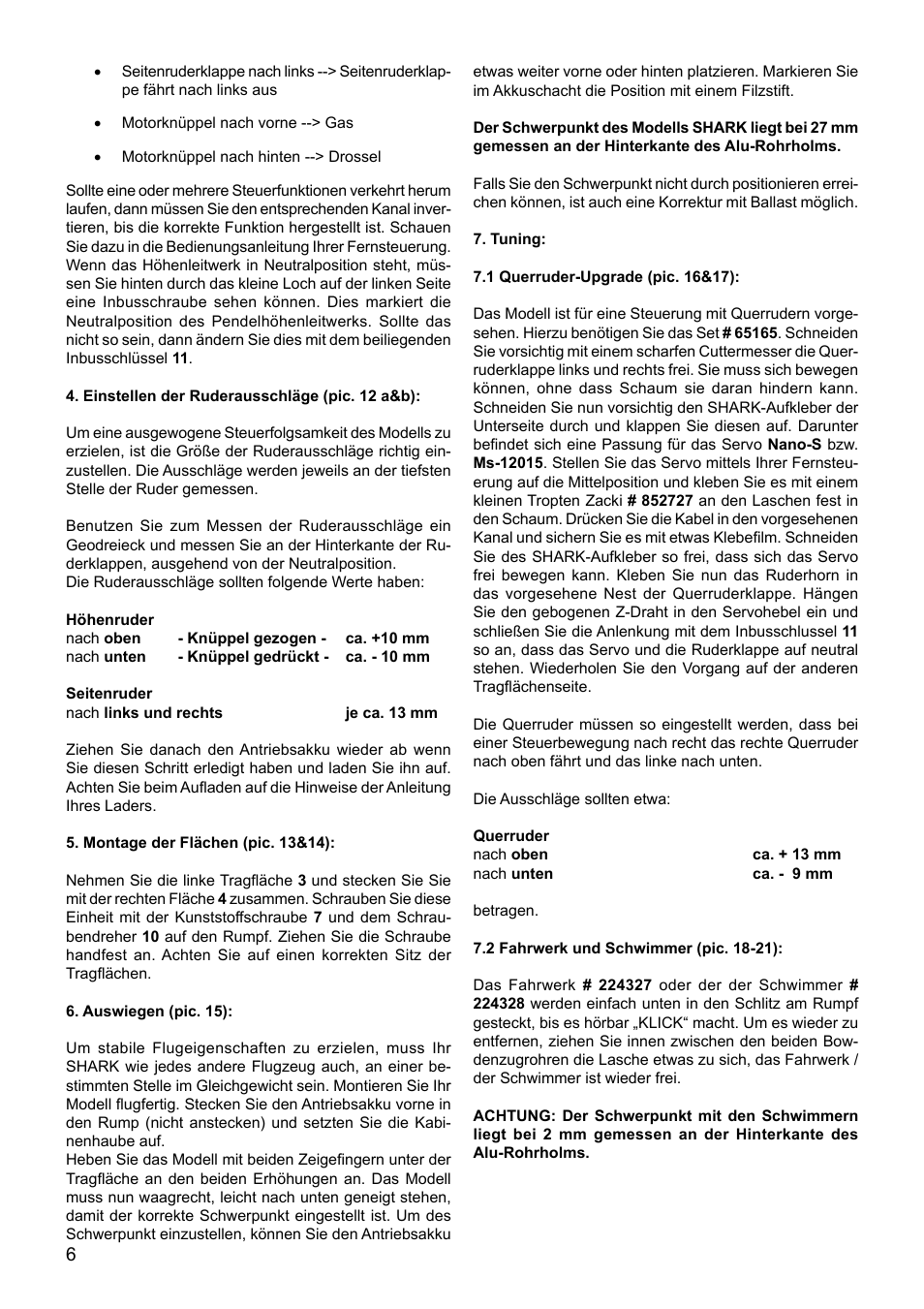HITEC Shark User Manual | Page 6 / 48