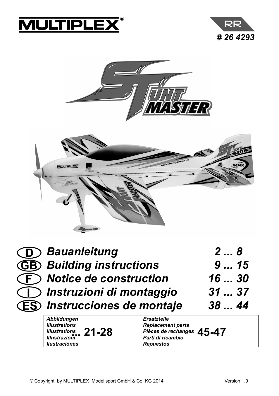 HITEC StuntMaster User Manual | 24 pages