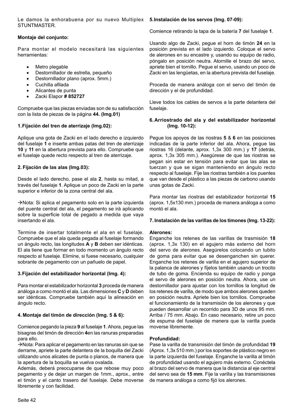 HITEC StuntMaster User Manual | Page 18 / 24