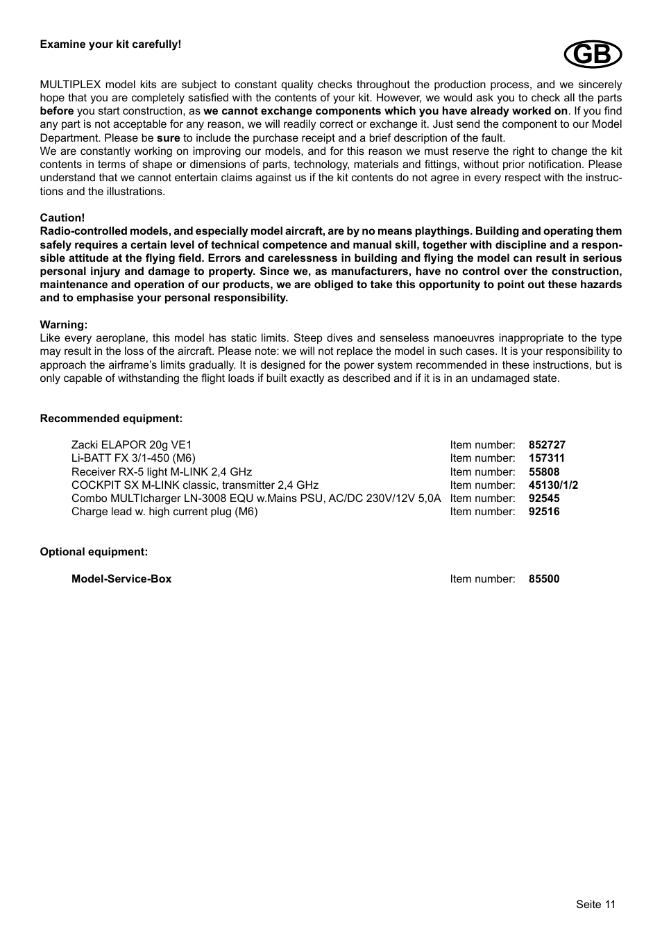 HITEC StuntMaster User Manual | Page 4 / 24
