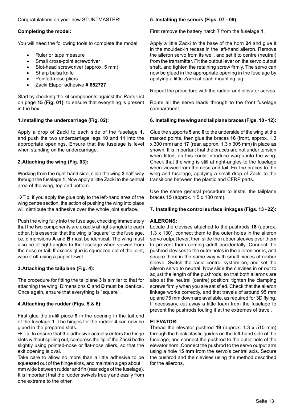 HITEC StuntMaster User Manual | Page 6 / 24