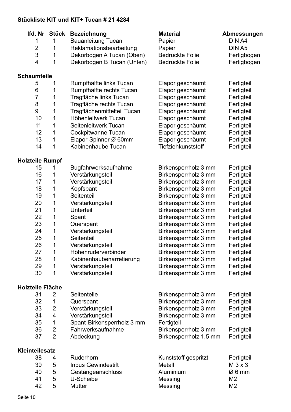 HITEC Tucan User Manual | Page 10 / 64