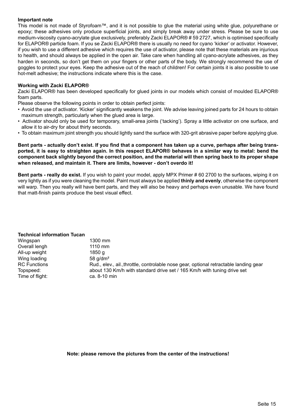HITEC Tucan User Manual | Page 15 / 64