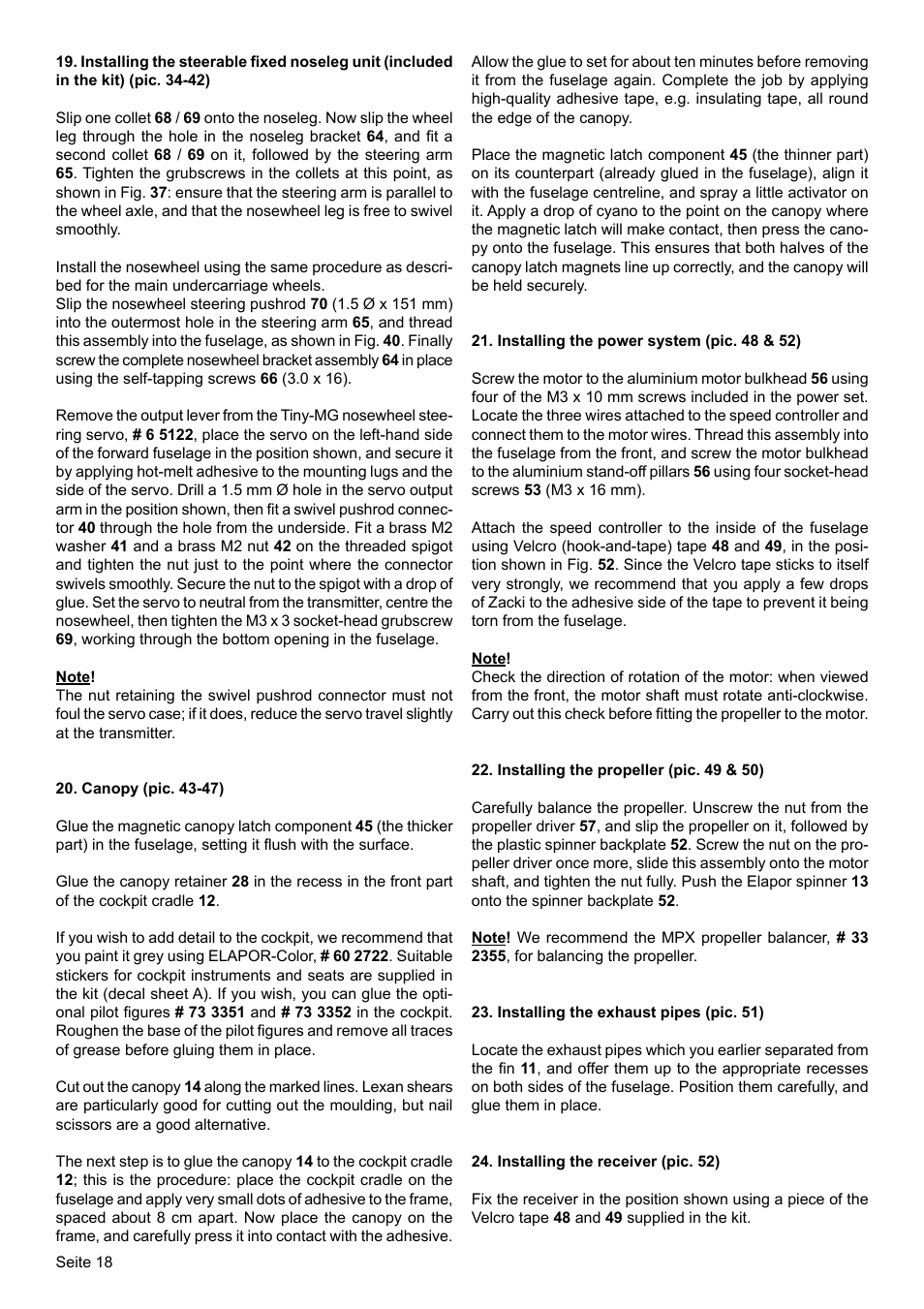 HITEC Tucan User Manual | Page 18 / 64