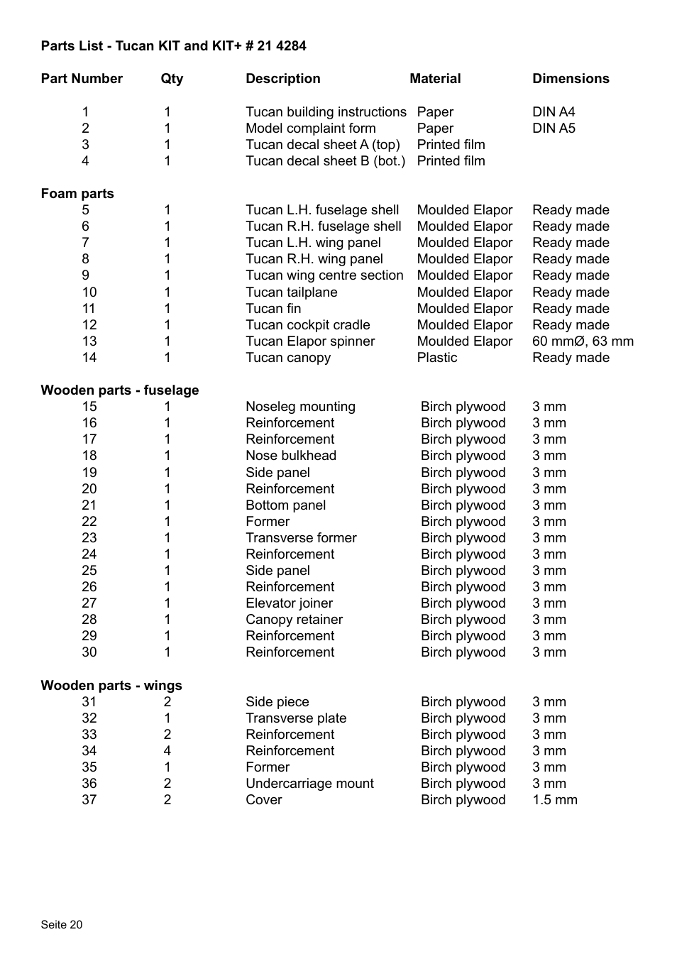 HITEC Tucan User Manual | Page 20 / 64