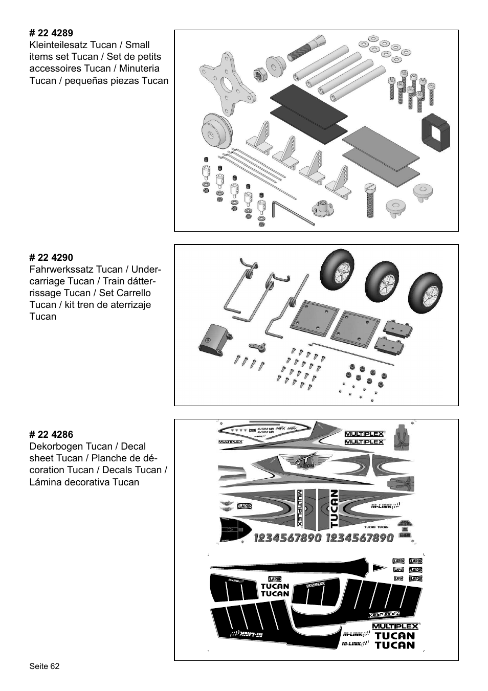 HITEC Tucan User Manual | Page 62 / 64