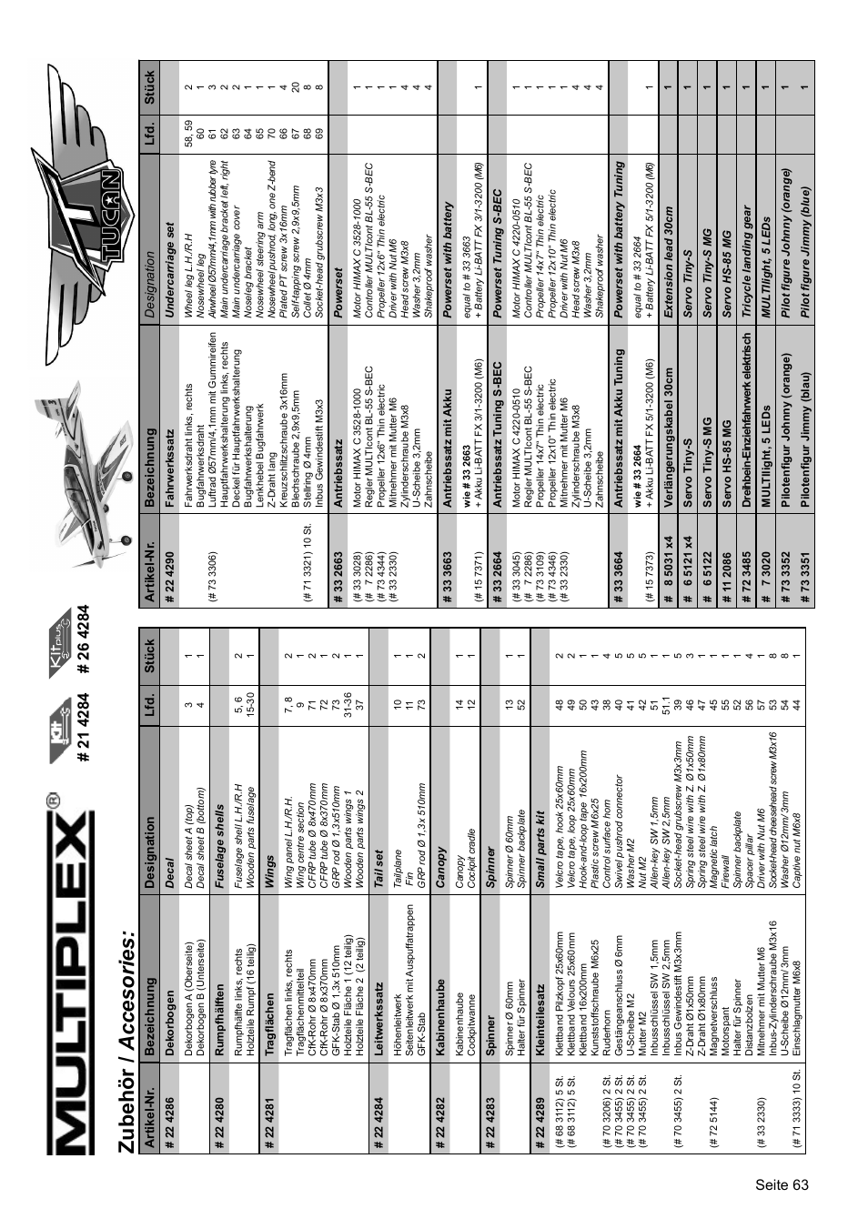 Seite 63 | HITEC Tucan User Manual | Page 63 / 64