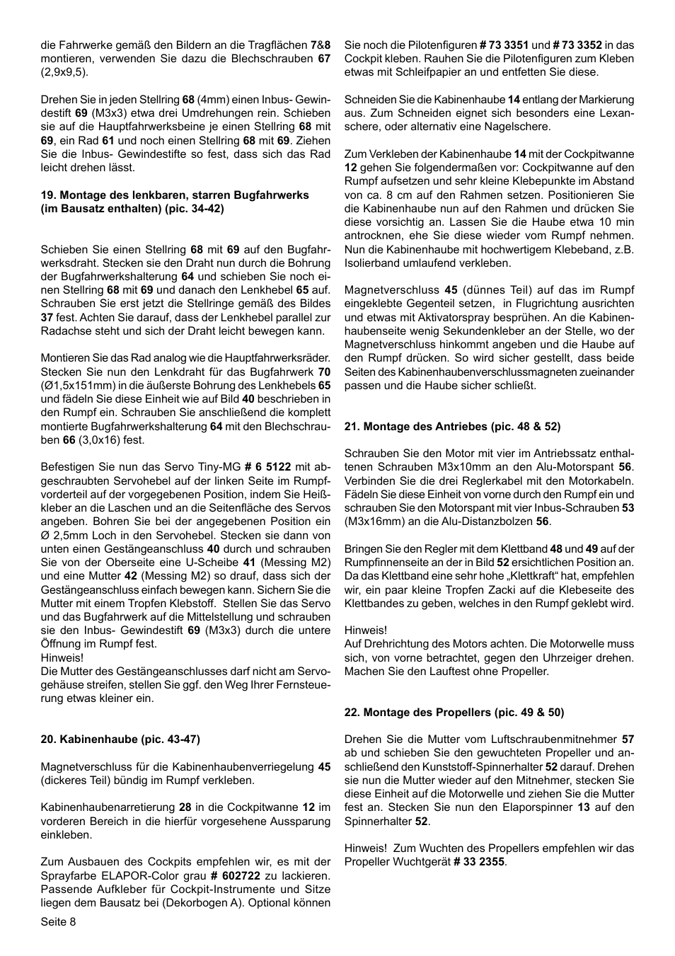 HITEC Tucan User Manual | Page 8 / 64