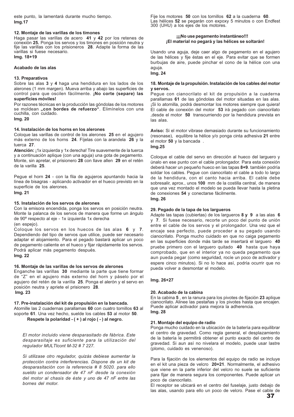 HITEC Twin Star II User Manual | Page 37 / 40