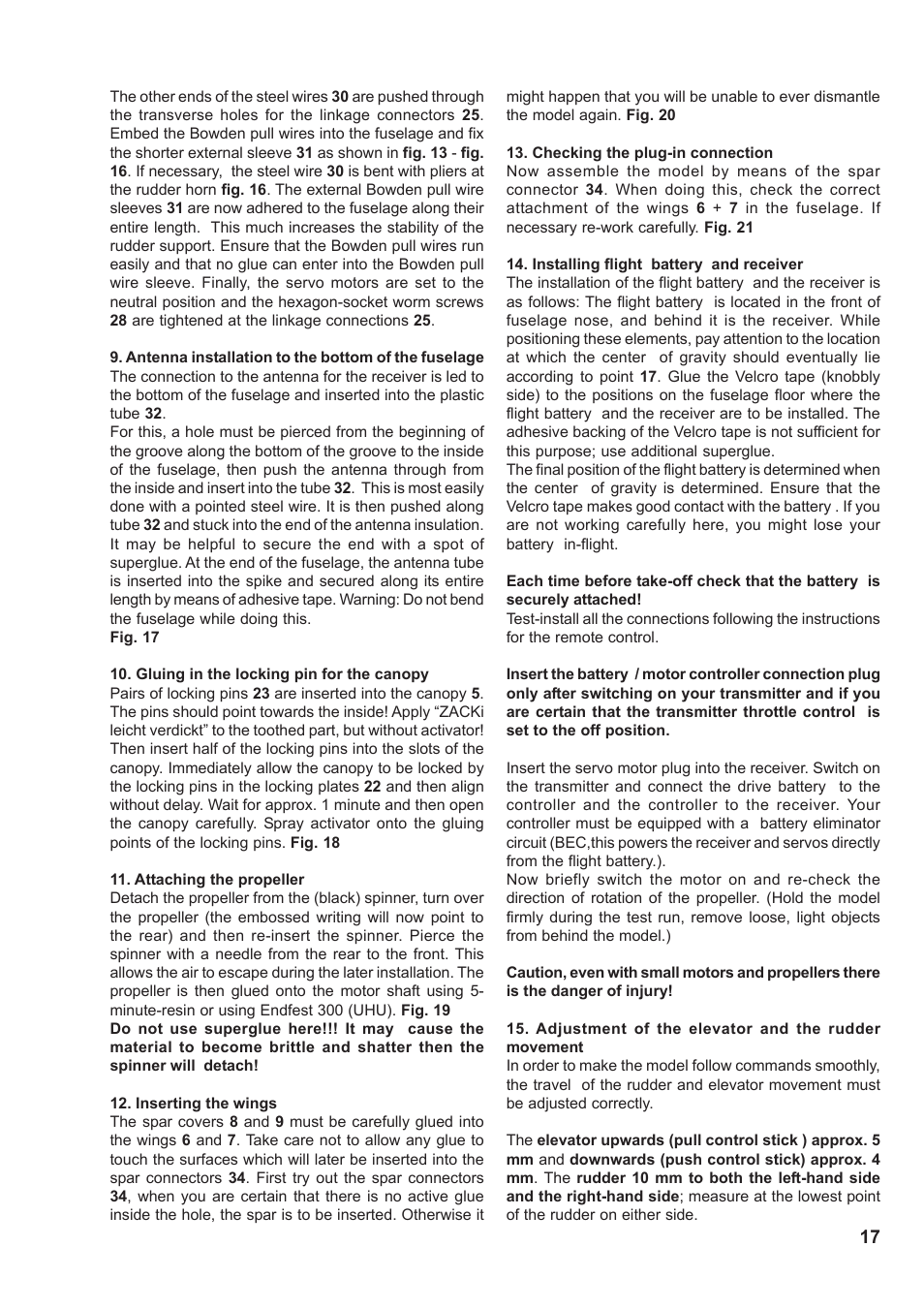 HITEC Easy Star User Manual | Page 17 / 32