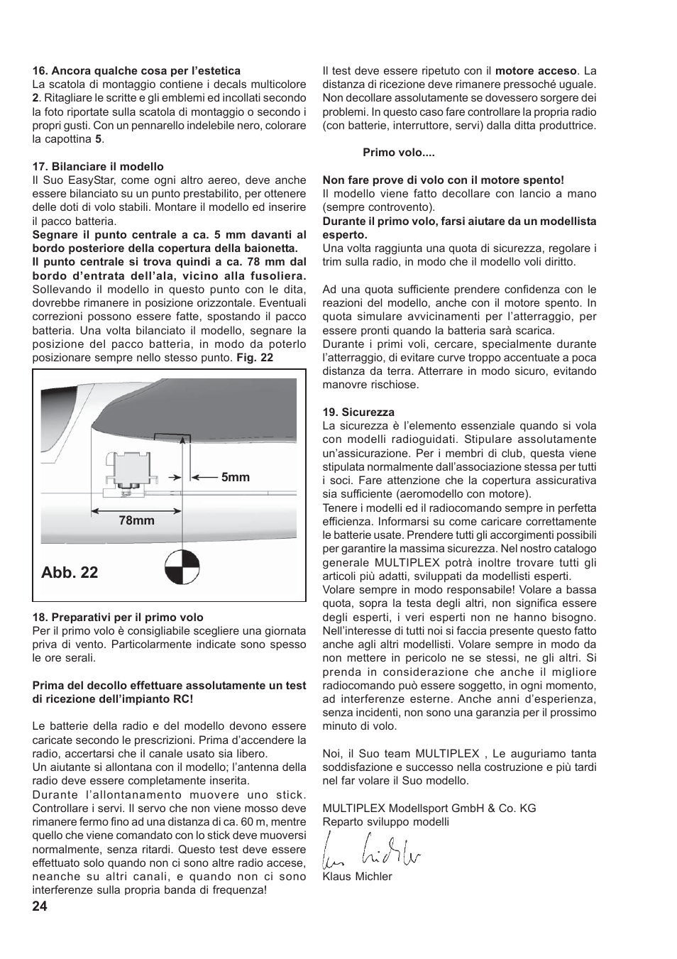 Abb. 22 | HITEC Easy Star User Manual | Page 24 / 32