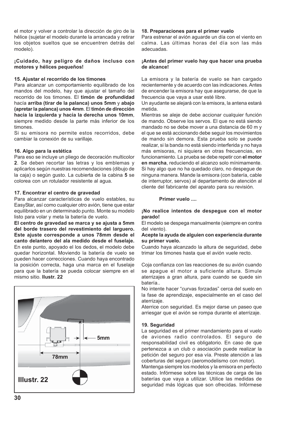 Illustr. 22 | HITEC Easy Star User Manual | Page 30 / 32