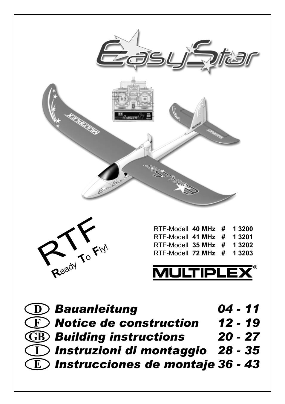HITEC Easy Star (Ready to Fly) User Manual | 44 pages
