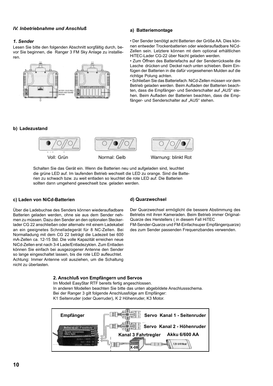 HITEC Easy Star (Ready to Fly) User Manual | Page 10 / 44