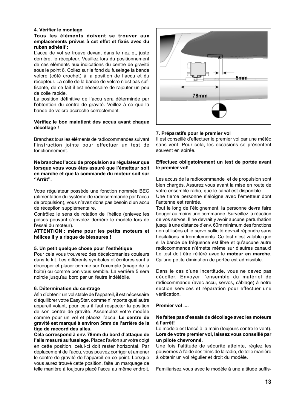 HITEC Easy Star (Ready to Fly) User Manual | Page 13 / 44