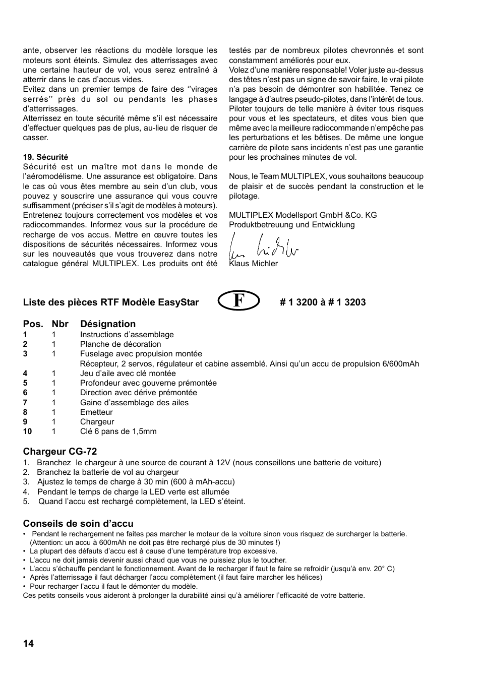 HITEC Easy Star (Ready to Fly) User Manual | Page 14 / 44