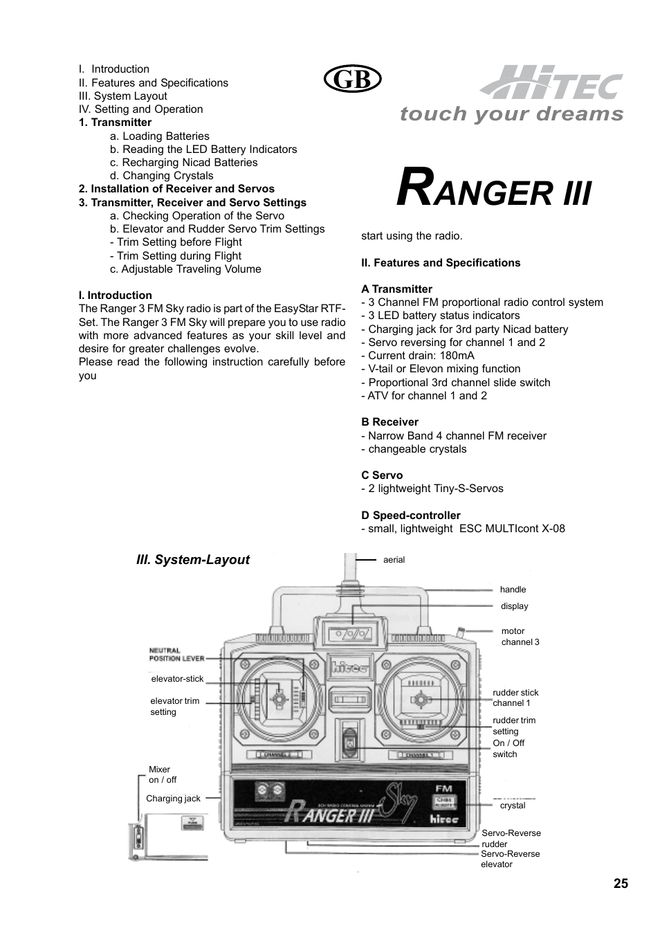 Anger iii, Touch your dreams | HITEC Easy Star (Ready to Fly) User Manual | Page 25 / 44