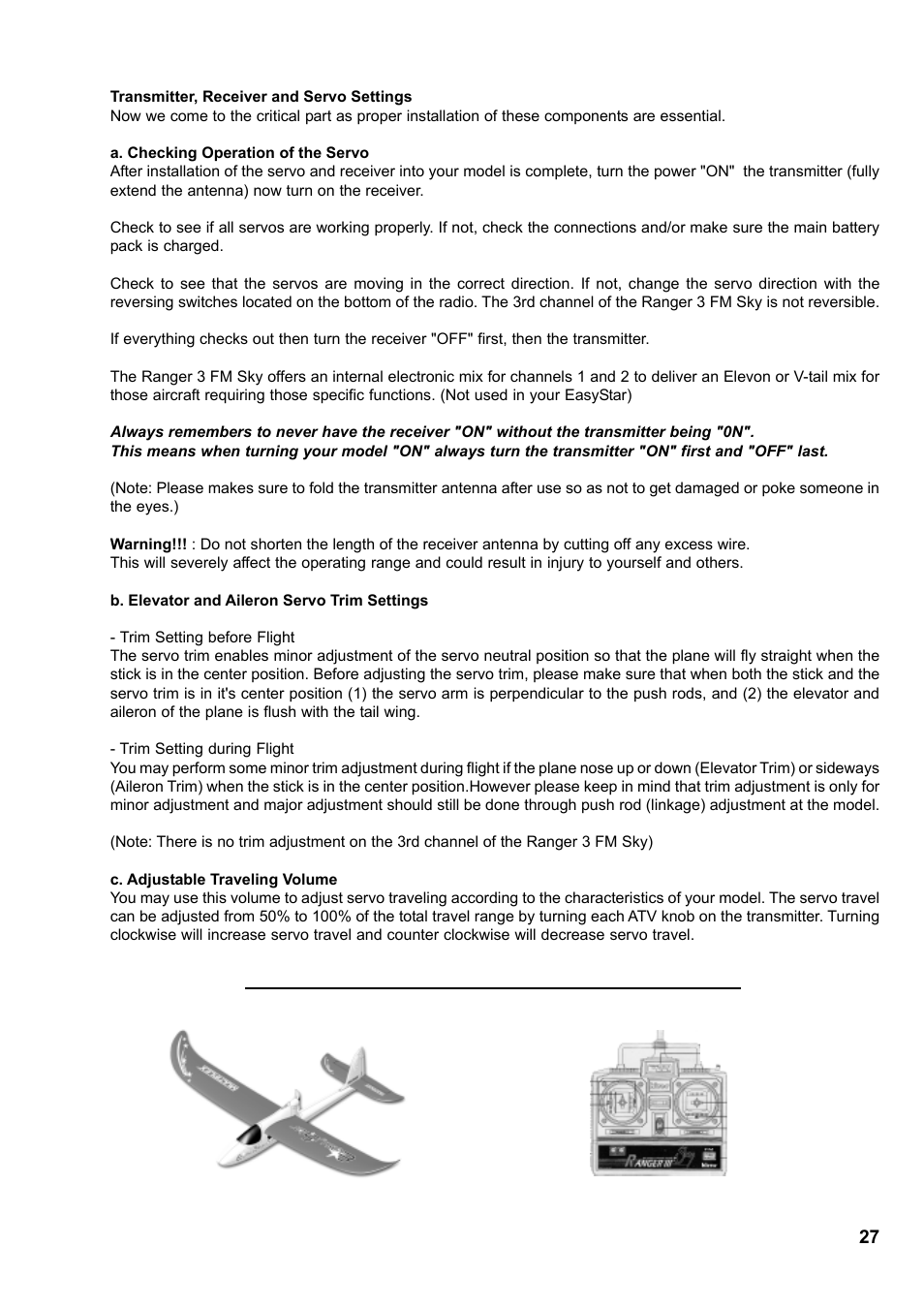 HITEC Easy Star (Ready to Fly) User Manual | Page 27 / 44