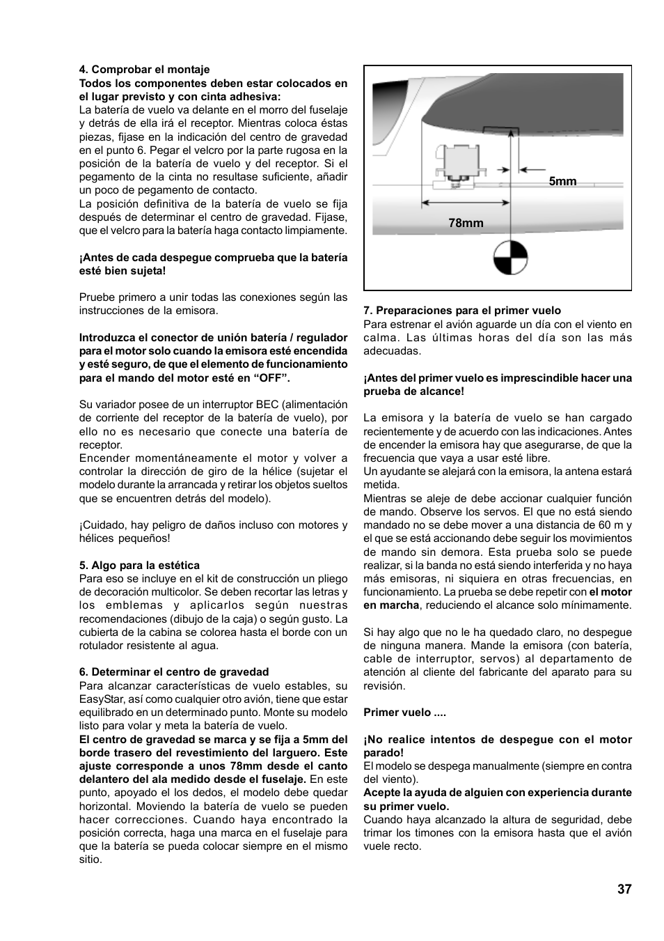 HITEC Easy Star (Ready to Fly) User Manual | Page 37 / 44