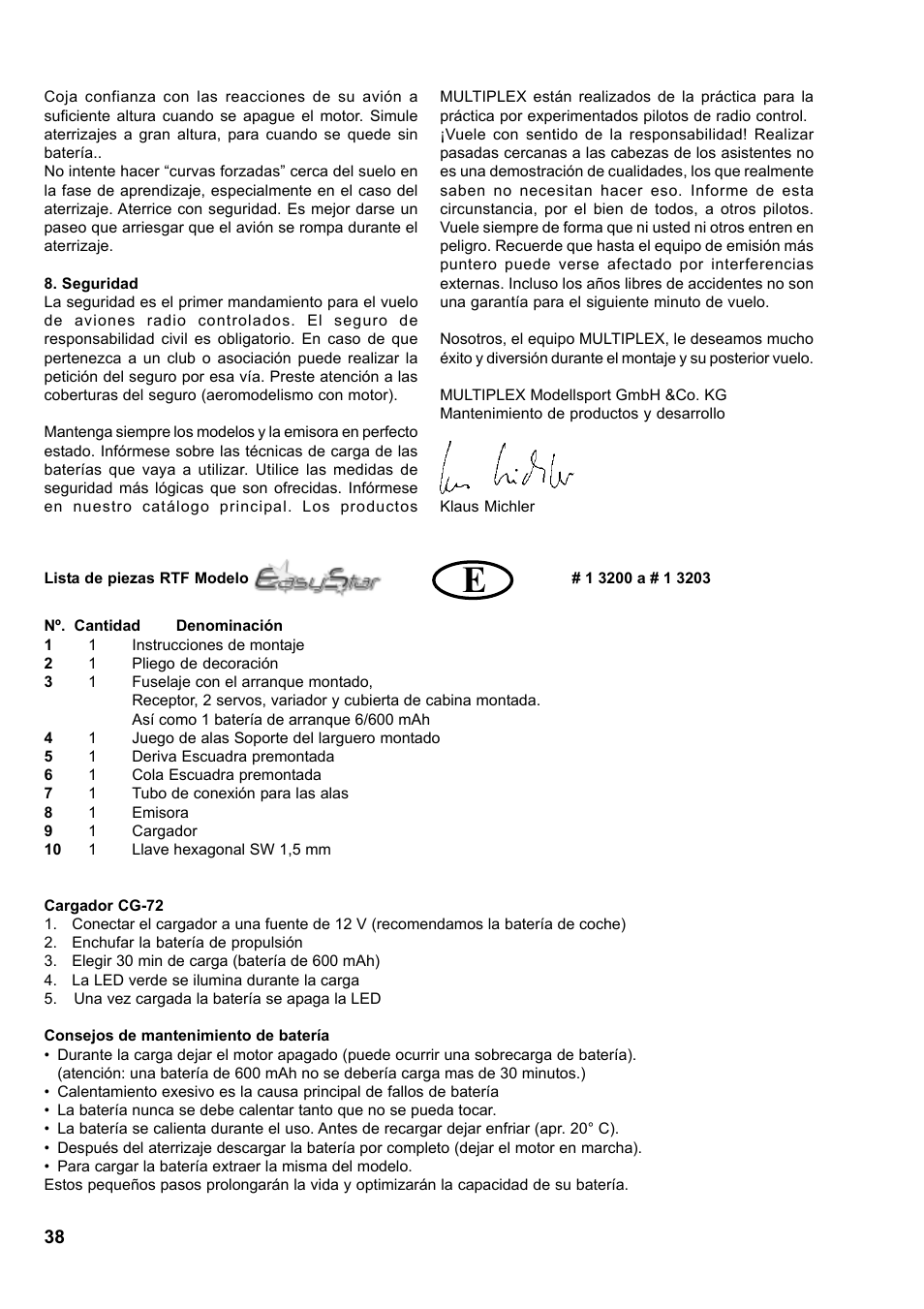 HITEC Easy Star (Ready to Fly) User Manual | Page 38 / 44