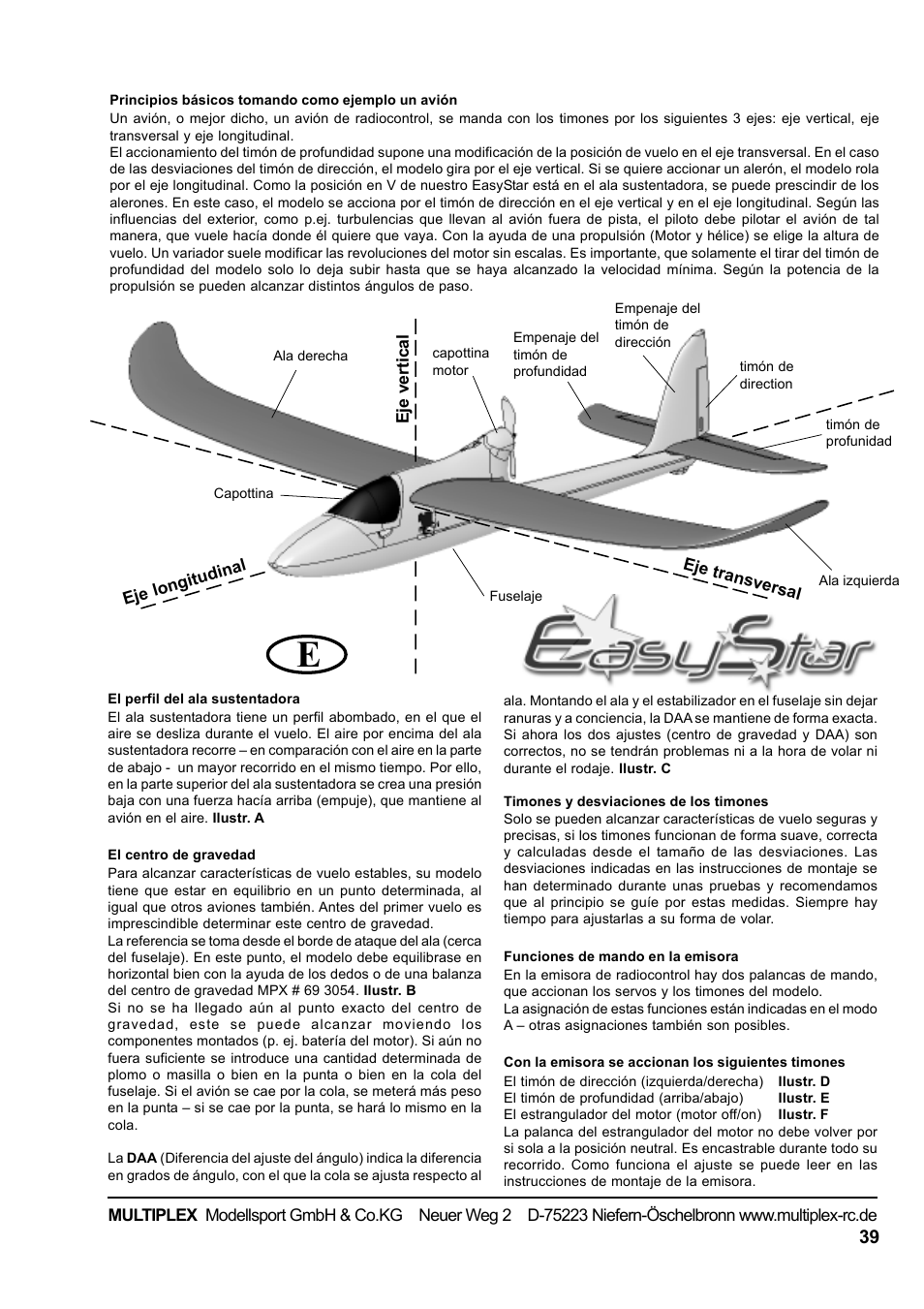 HITEC Easy Star (Ready to Fly) User Manual | Page 39 / 44