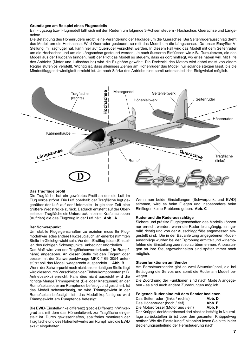 HITEC Easy Star (Ready to Fly) User Manual | Page 7 / 44