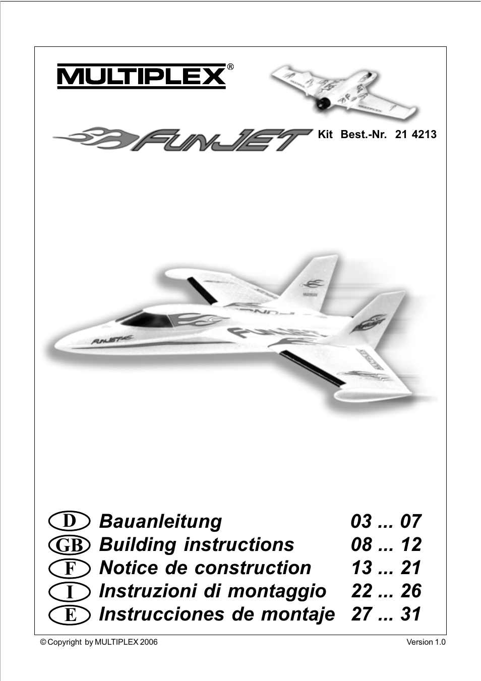 HITEC FunJet User Manual | 32 pages