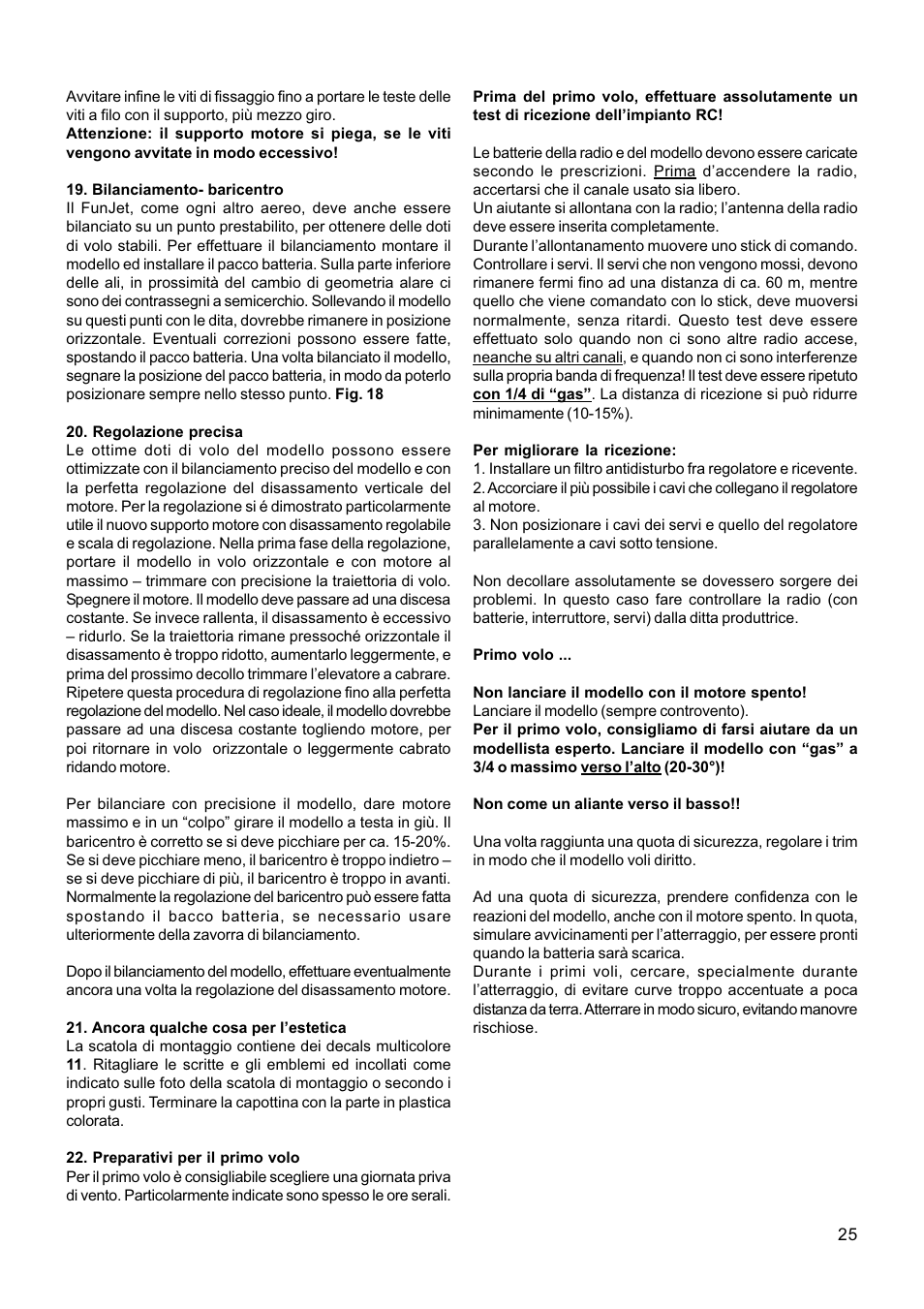 HITEC FunJet User Manual | Page 25 / 32