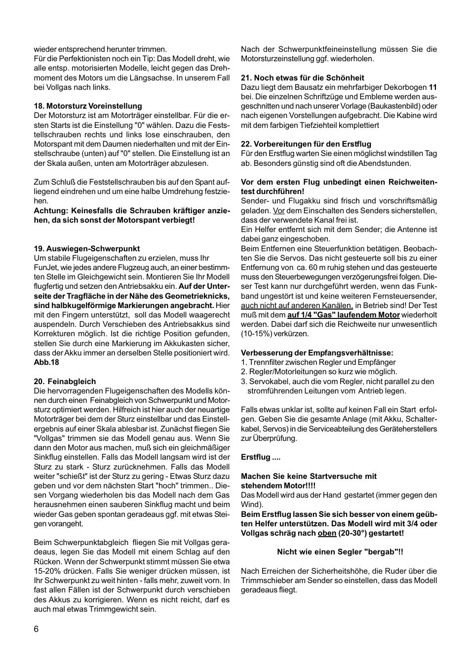 HITEC FunJet User Manual | Page 6 / 32